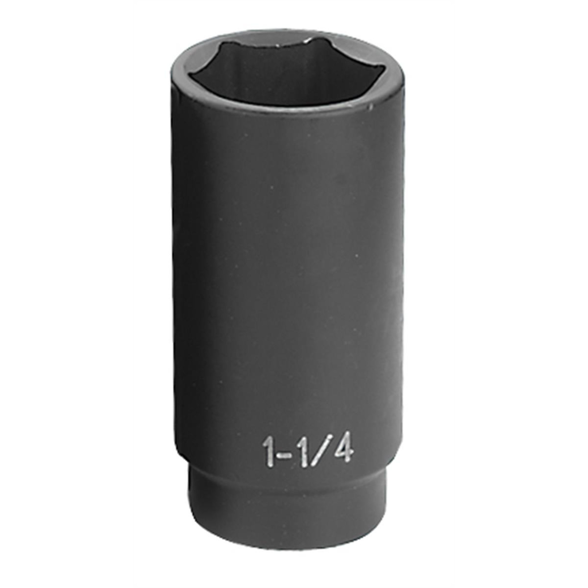 Grey Pneumatic Deep Impact Socket — 1 1/4in., 6-Point, 1/2in. Drive, Chrome-Molybdenum Steel, Model# GRE2040D